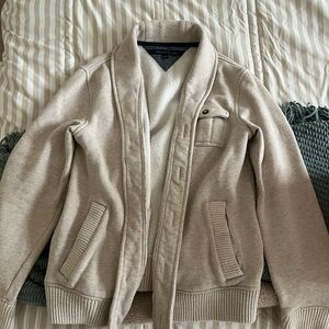 Tommy Hilfiger Tan/ Cream Cardigan- Size Medium